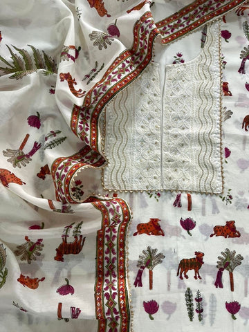 Hand Block Prints~ Mulmul Chanderi
