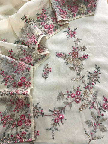 Ivory Organza