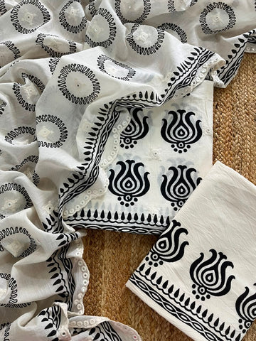 Monochrome Hand Block Print
