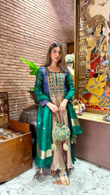 Brocade Handwork Anarkali