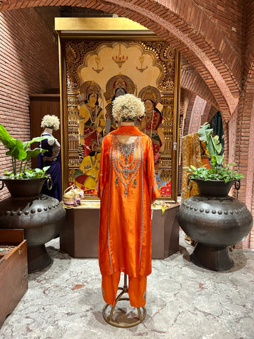 Vibrant Pure Silk Suit Set