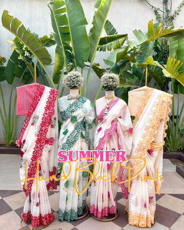 Summer Drapes~ Hand Block Prints