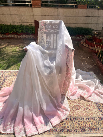Pearl Handwork Saree