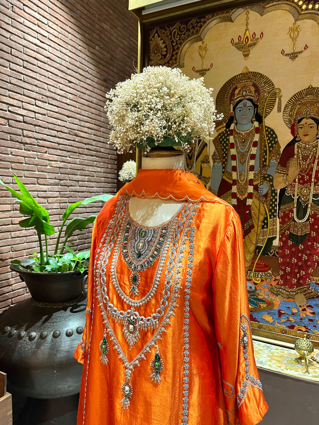 Vibrant Pure Silk Suit Set