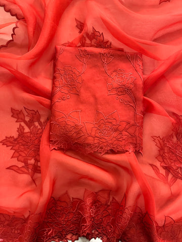 Organza Appliqué Work