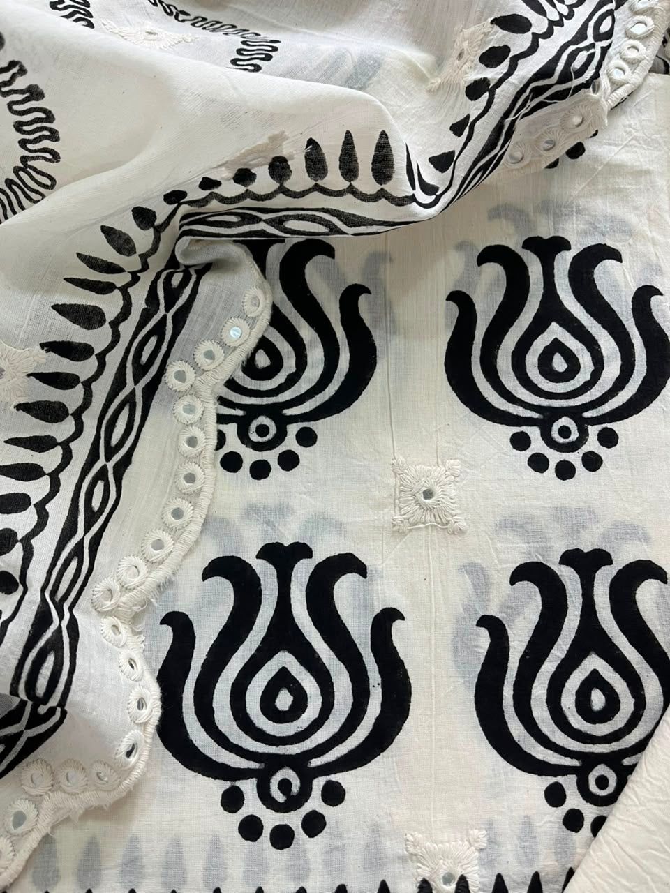Monochrome Hand Block Print