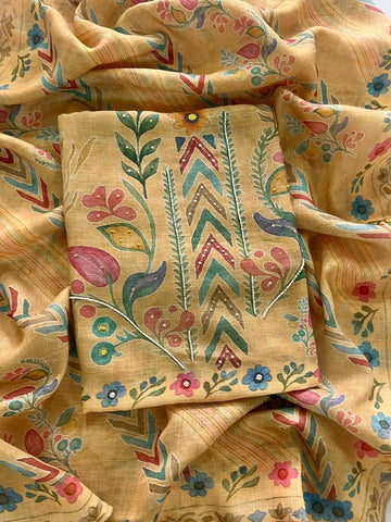 Linen Kalamkari