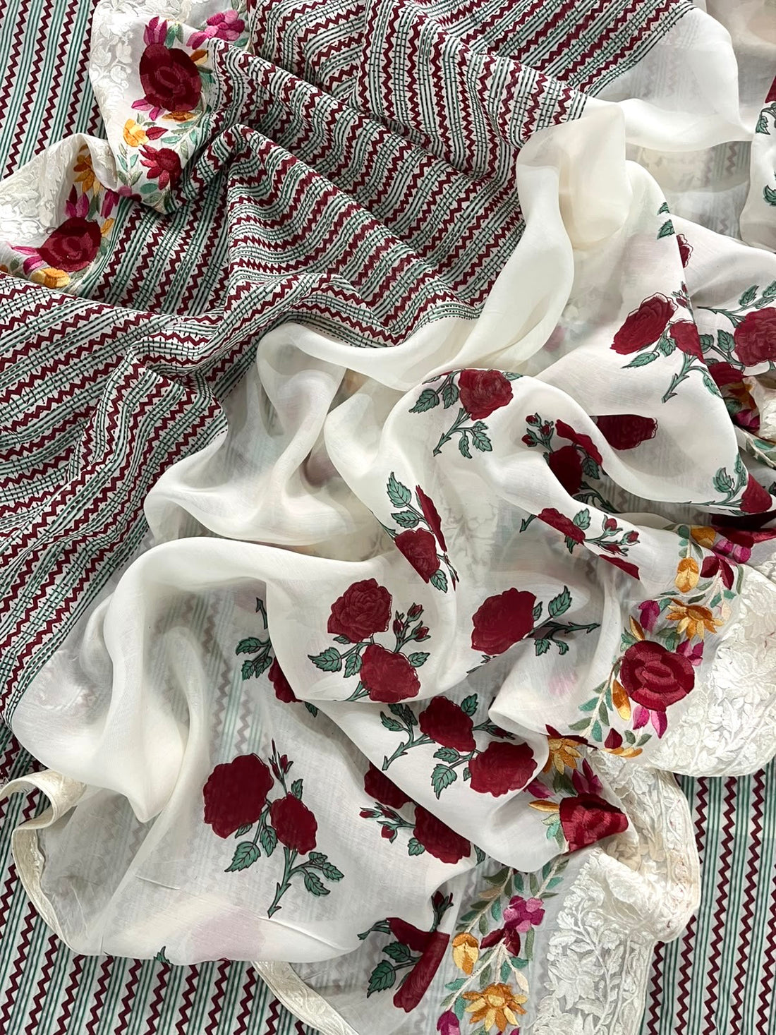 Parsi Embroidery~ Hand Block Prints