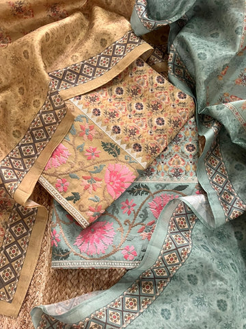 Floral Tussar Silk