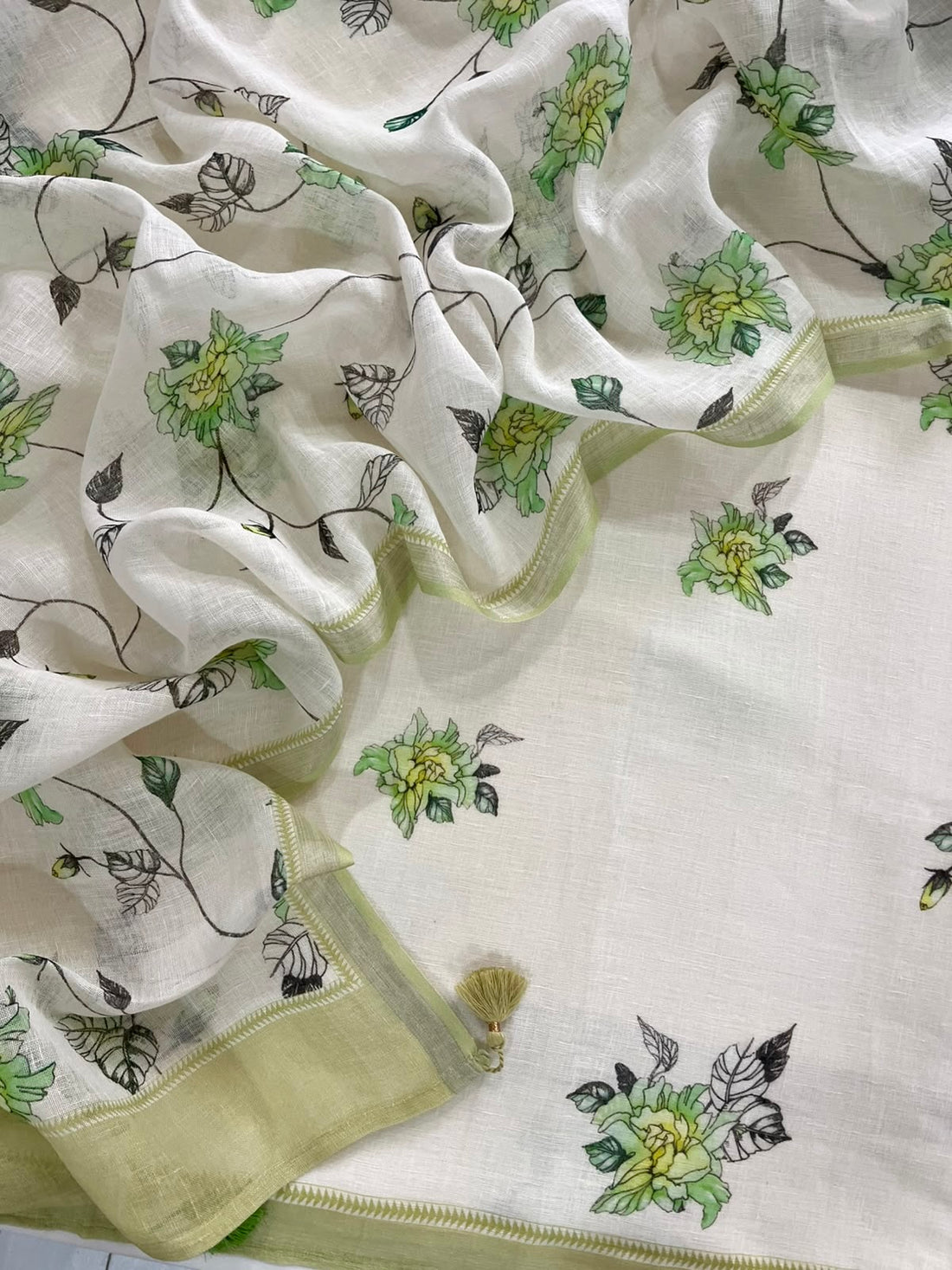 Floral Pure Linen
