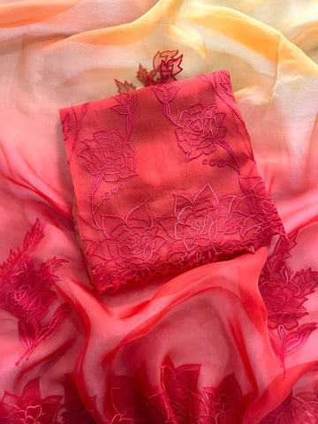 Organza Appliqué Work