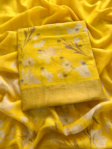 Floral Mulmul Chanderi