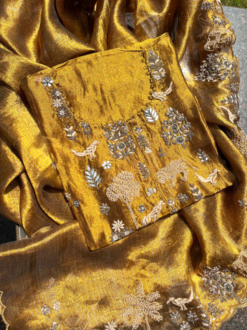 Zardozi x Kantha Handwork