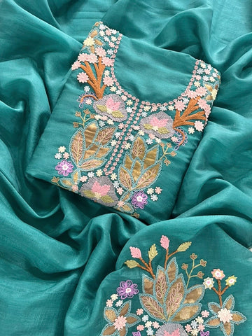 Elegant Mulmul Chanderi