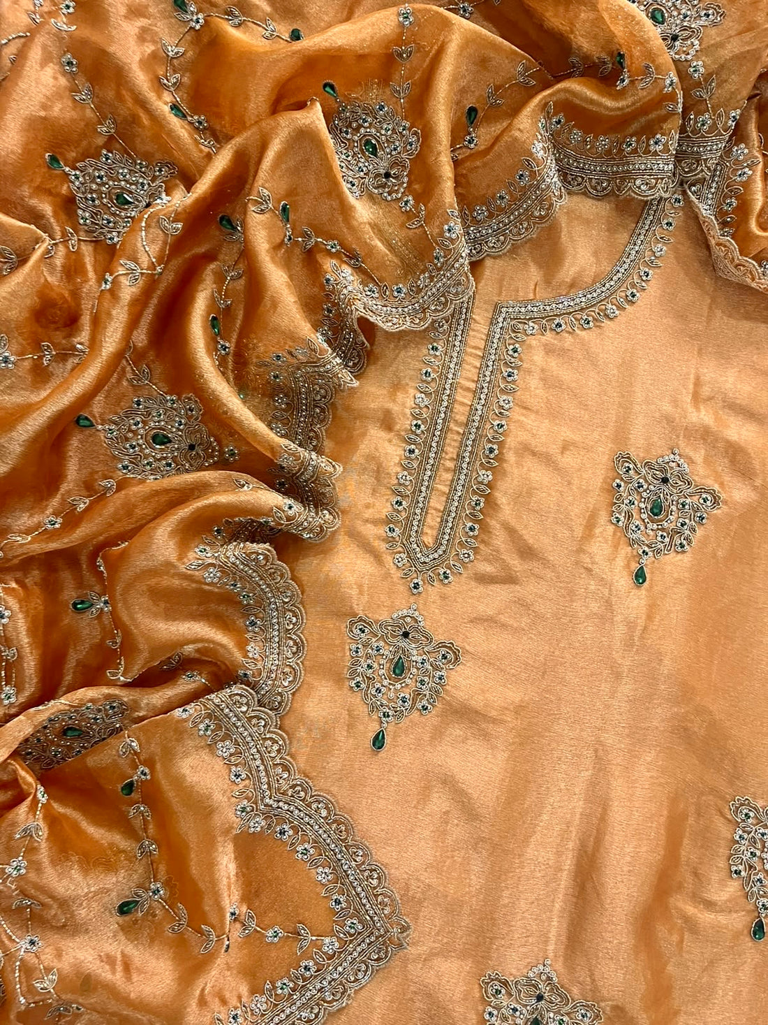Bejewelled Tissue Silk