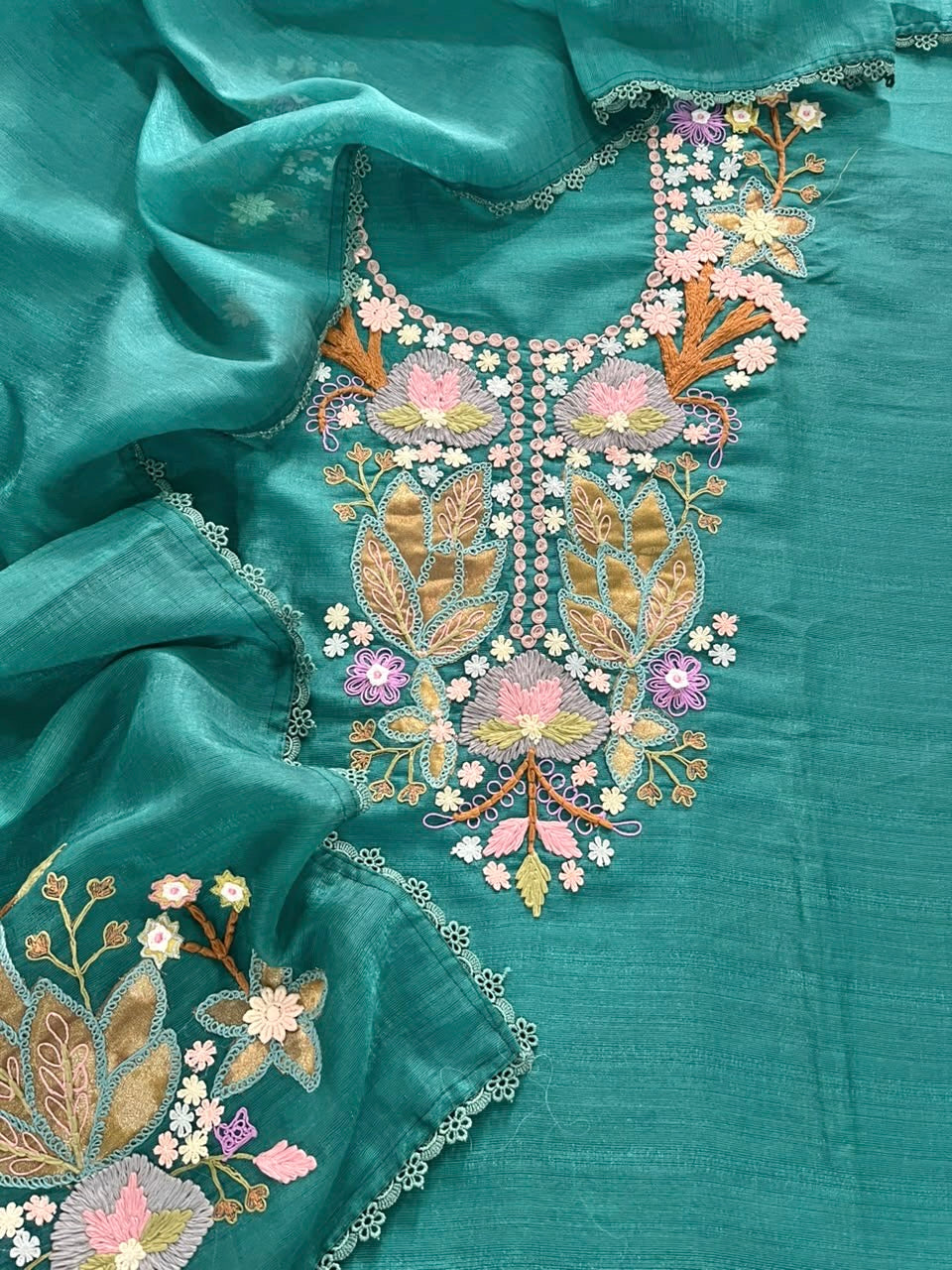 Elegant Mulmul Chanderi