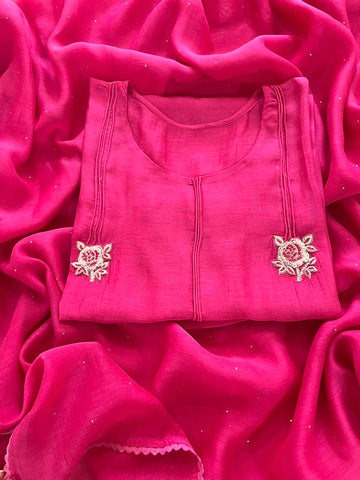 Mulmul Chanderi Handwork