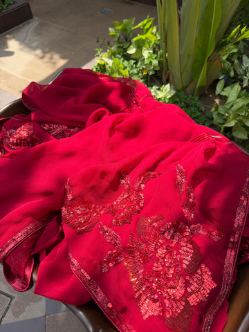 Glamorous Georgette Drape