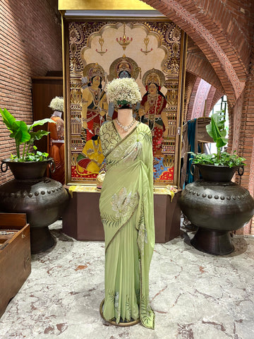 Georgette~ Sequins Work