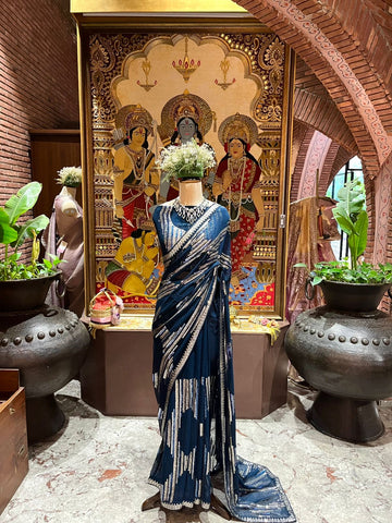 Georgette Sequins Saree