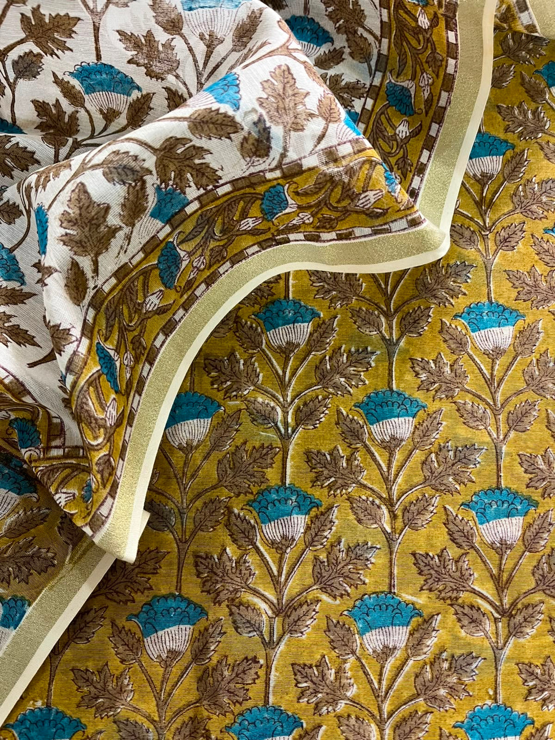 Chanderi Block Print