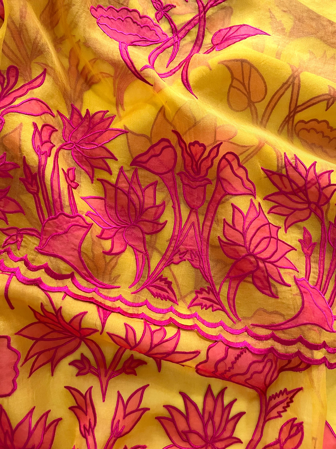 Organza Appliqué Work