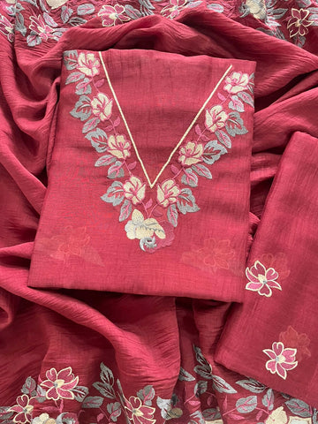 Floral Thread Embroidery