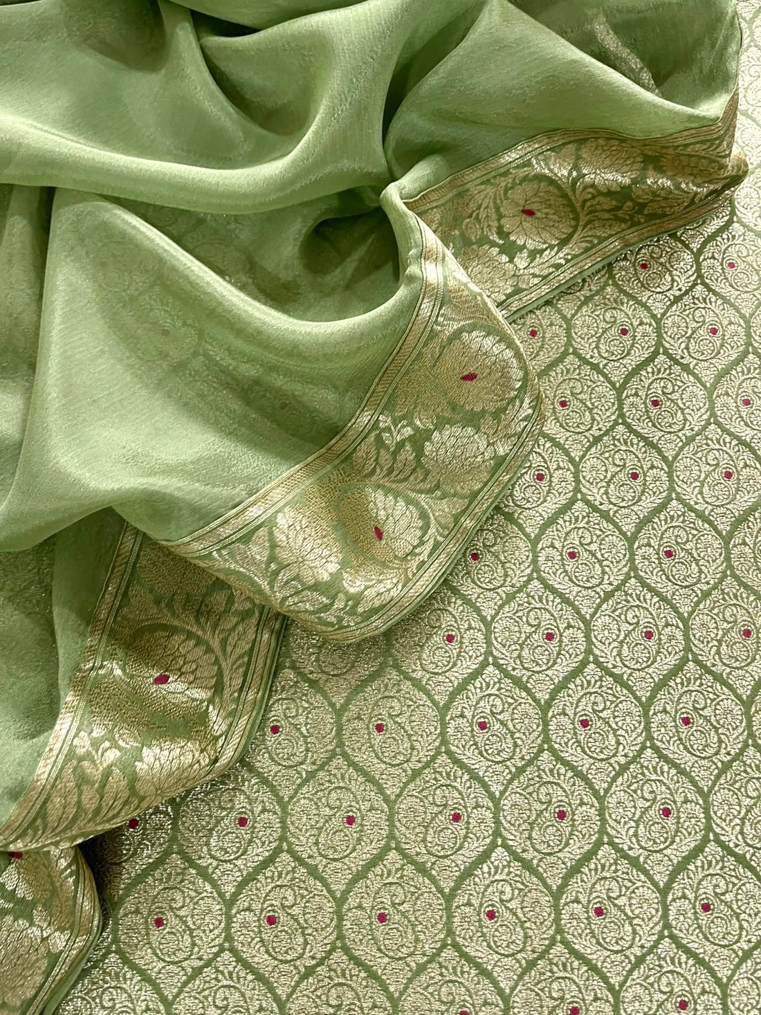 Meenazari Brocade Silk