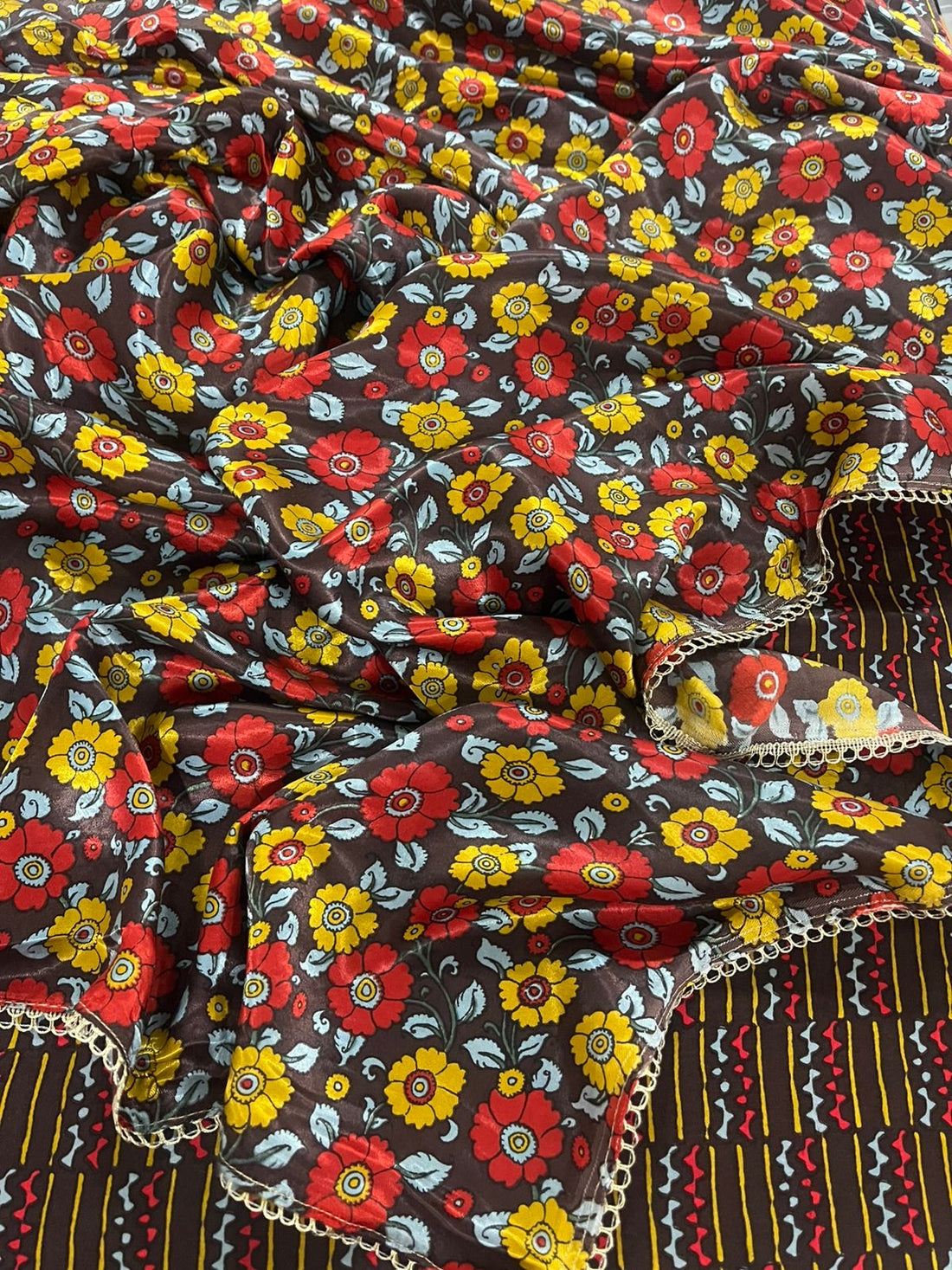 Satin~ Gotta Patti Handwork