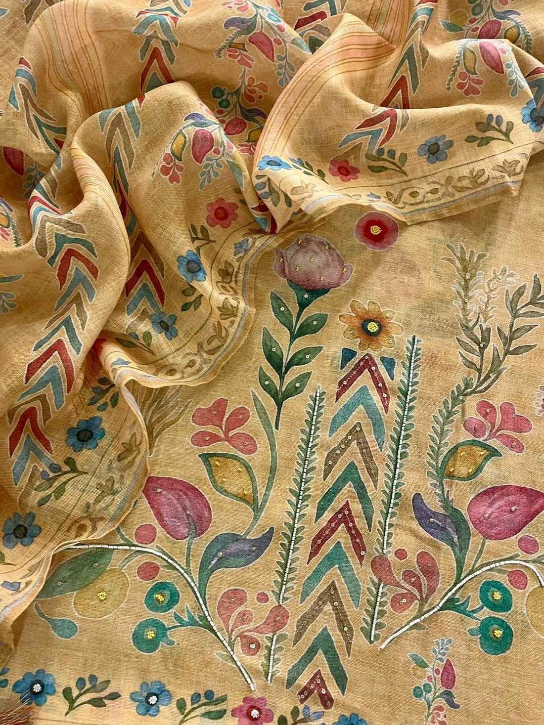 Linen Kalamkari