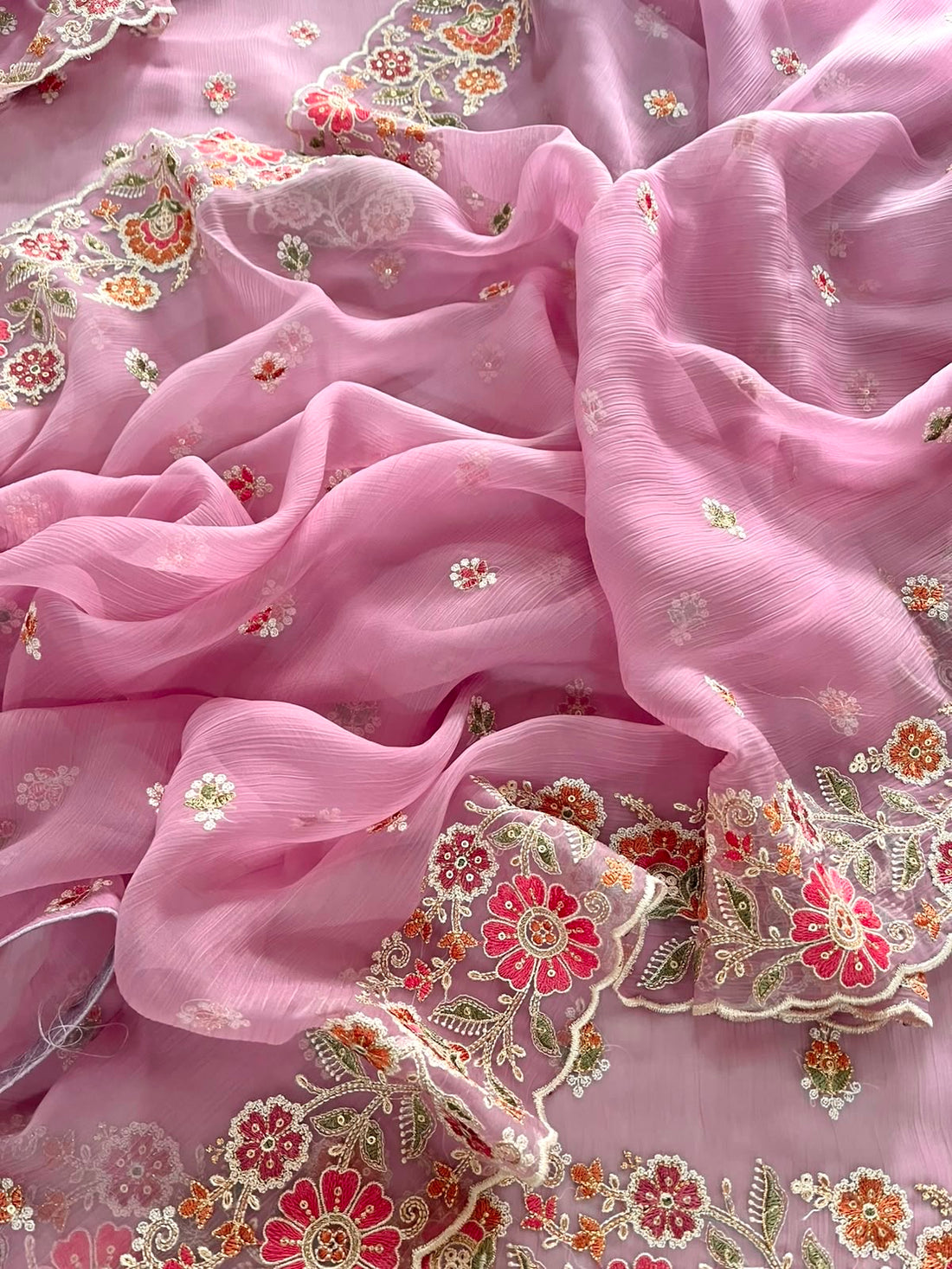 Beautiful Chiffon Embroidered Set