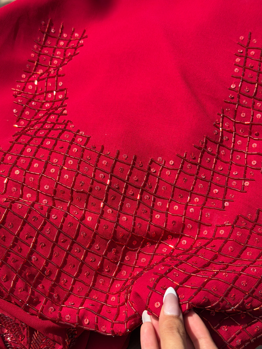 Glamorous Georgette Drape