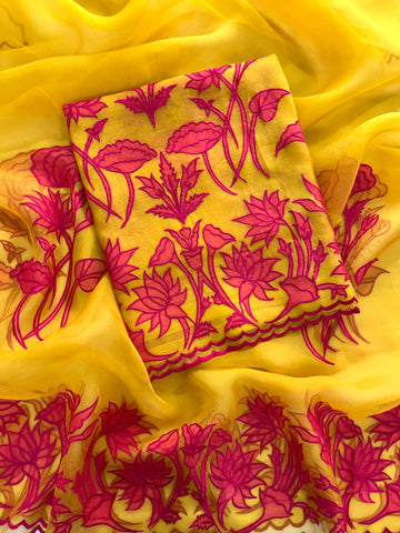 Organza Appliqué Work