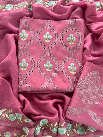 Floral Mulmul Chanderi