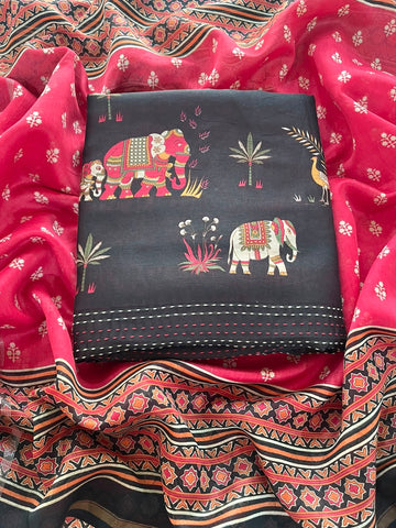 Kantha Handwork~ Maheshwari Silk