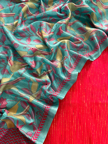 Vibrant Munga Chanderi