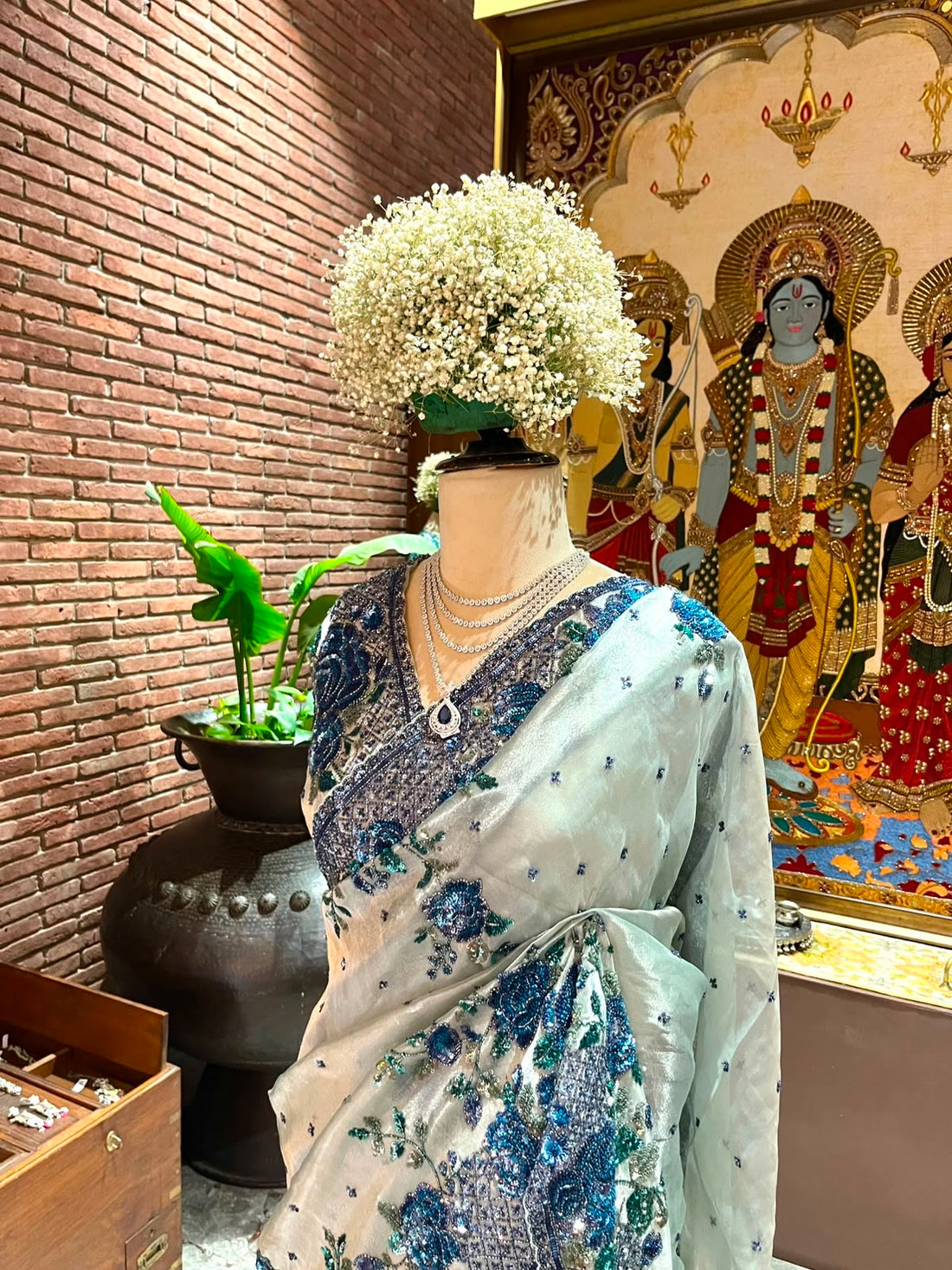 Stunning Tissue Silk Saree