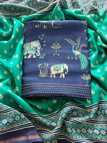 Kantha Handwork~ Maheshwari Silk