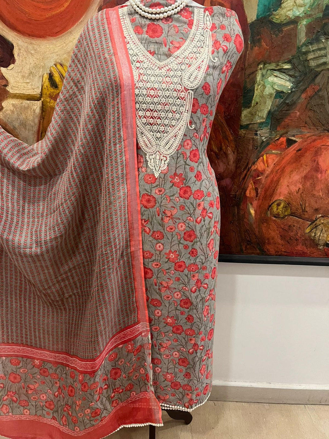 Linen Printed Set