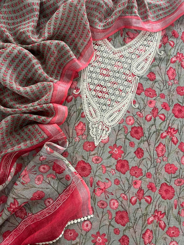 Linen Printed Set