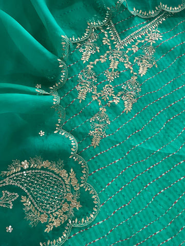 Pure Organza Silk Lehriya