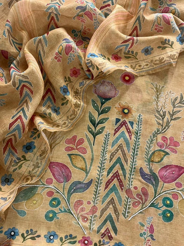 Linen Kalamkari