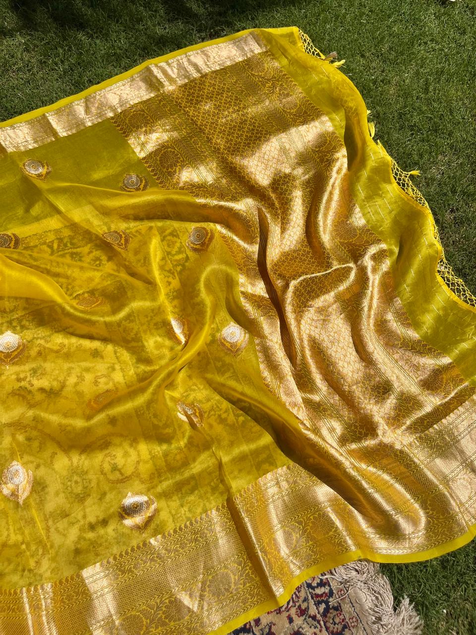 Pure Kora Silk Banarasi