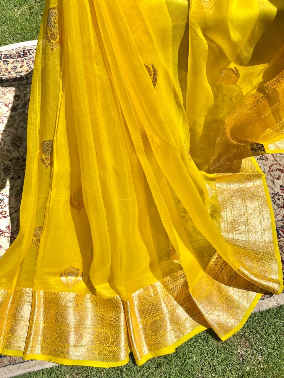 Kora Silk Banarasi Saree