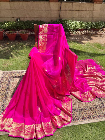 Pure Kora Silk Banarasi