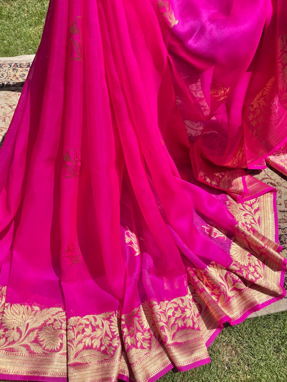 Pure Kora Silk Banarasi
