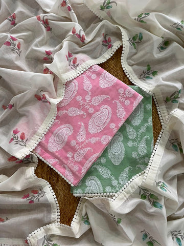 Pure Cotton Thread Embroidered Kurtas