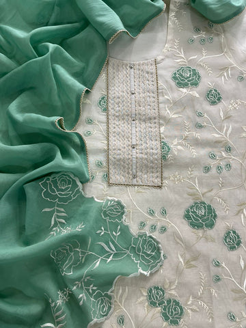 Mulmul Chanderi Appliqué Work