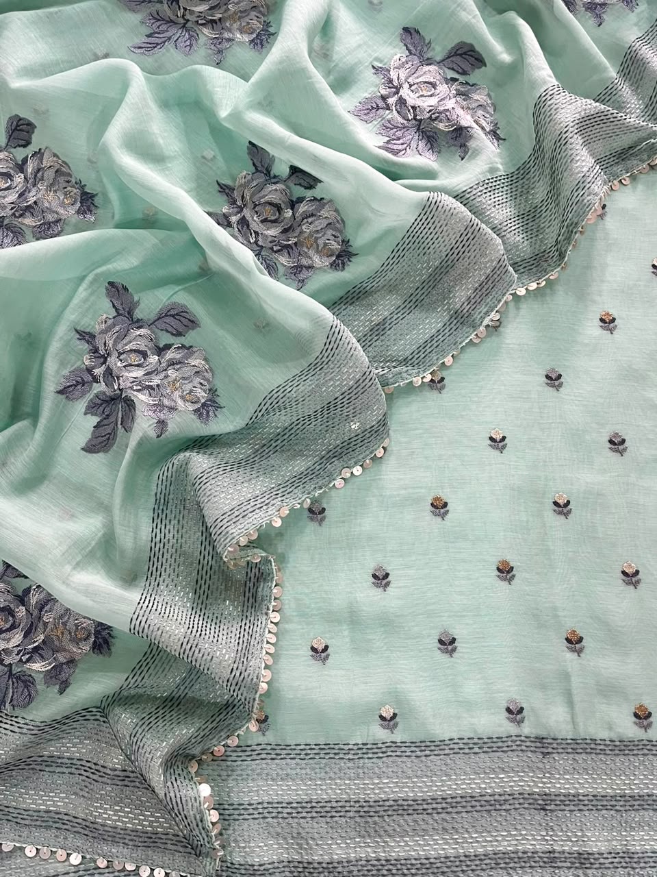 Handwork Mulmul Chanderi