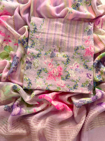 Floral Mulmul Chanderi